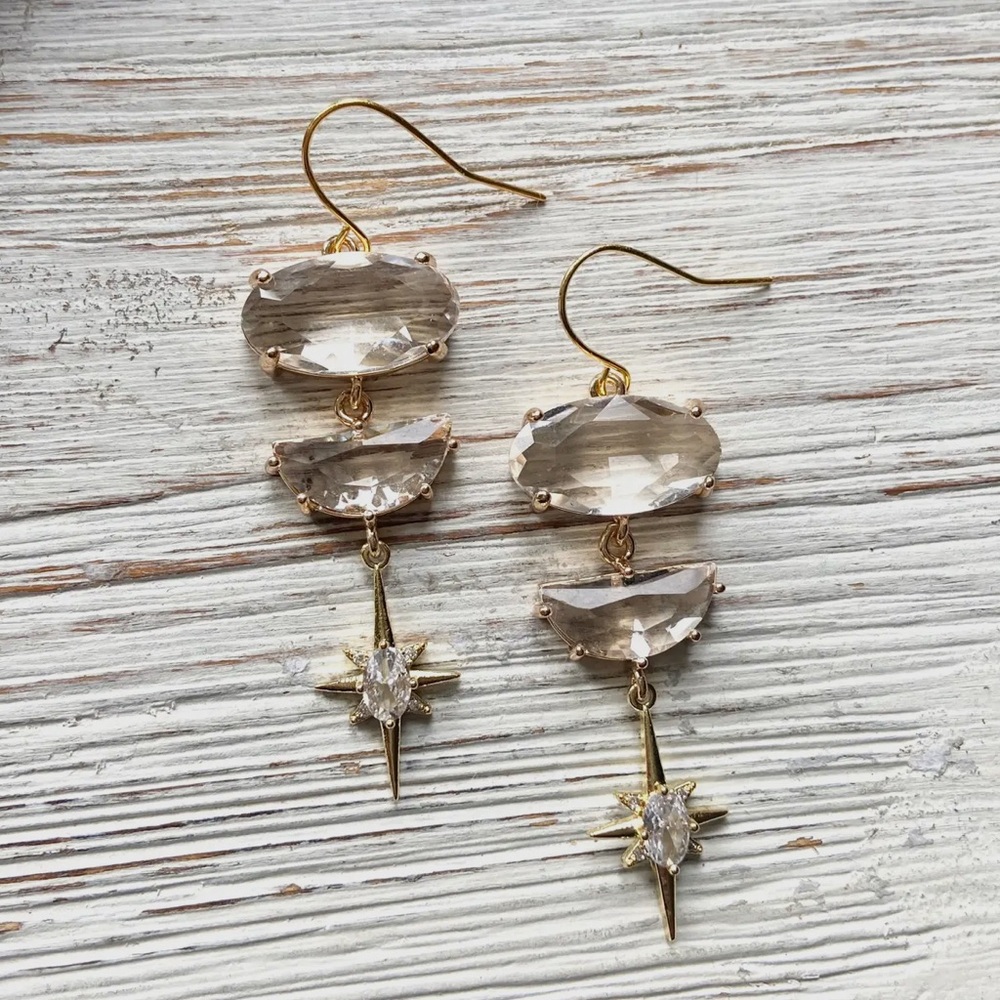 Elegant Crystal Drop Earrings